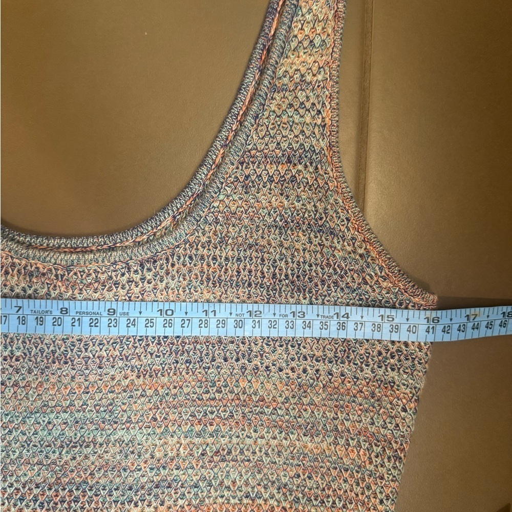 FUTURE COLLECTIVE ALANI NOELLE Crochet Fringe Dress Boho Sleeveless SZ SM Swim - Picture 14 of 17